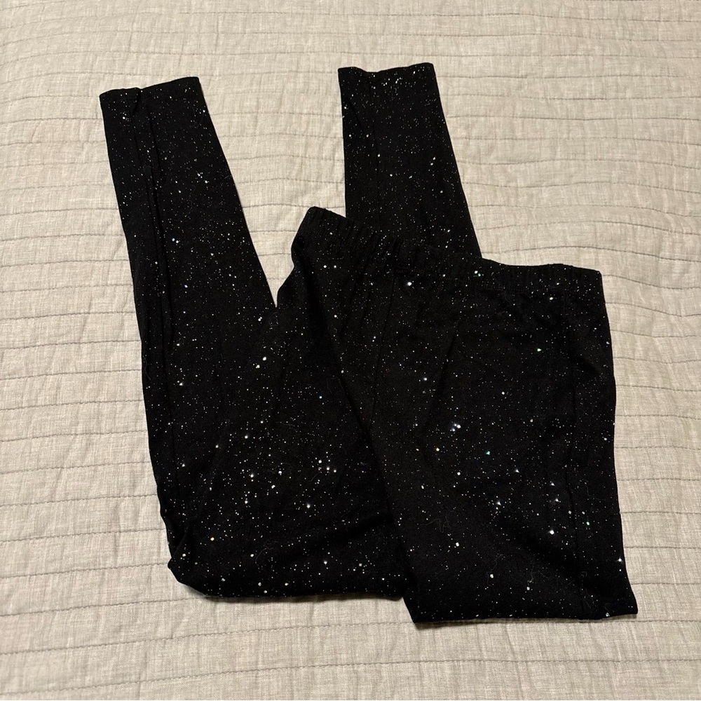 NWOT GAP Black Full Length Sparkle Leggings